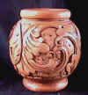 wood vase, art, bali indonesia